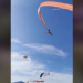 Girl flying with the kite