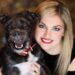 Beautiful girl with a dog