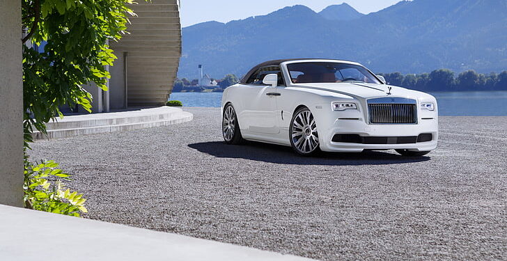 Rolls Royce White Luxury Car