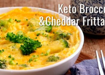 Keto Broccoli and Cheddar Frittata