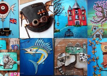 Incredible Creativity Of Gorgeous Artist Who Made Deco Images From Recycled Materials