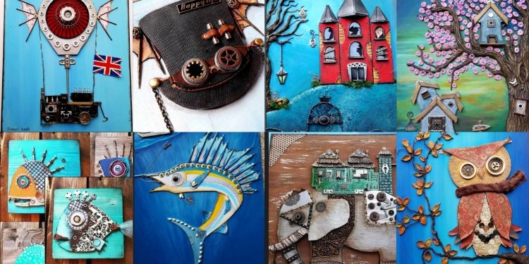 Incredible Creativity Of Gorgeous Artist Who Made Deco Images From Recycled Materials