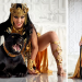 Meet The Golden Queen In Modern Photography World With A Black Giant Jaguar As A Guard