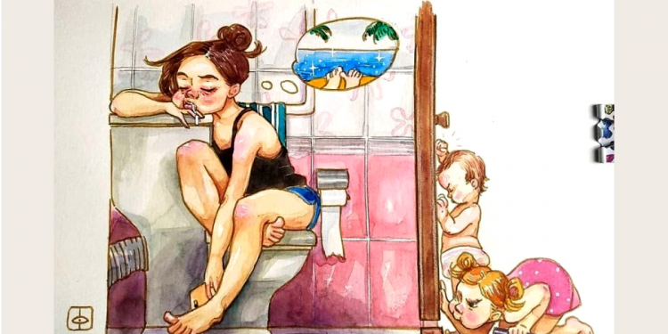 Gorgeous Artist Paints Her Day to Day Life With Children That Only A Mom Will Understand