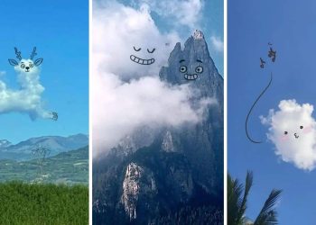 A Daily Cloud's Whimsical Creations in the Clouds