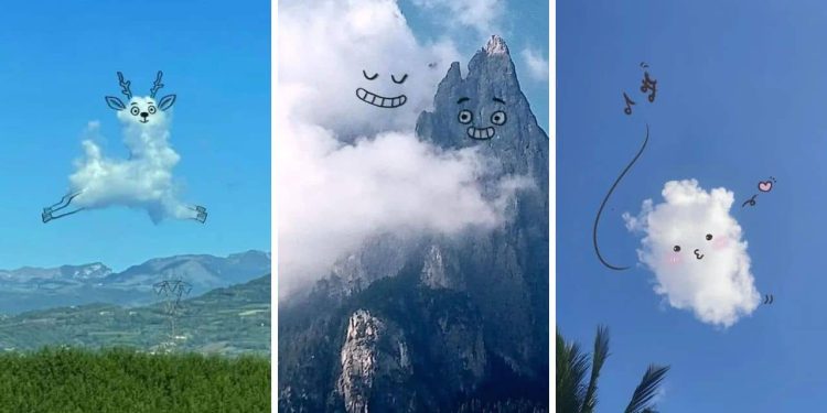 A Daily Cloud's Whimsical Creations in the Clouds